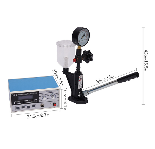 Diesel-Düsen-Injektor-Tester,600 bar Injektor-Tester, Multifunktionale Common-Rail-Diesel-Injektor-Testkits CR-C + Düsenvalidator S60H