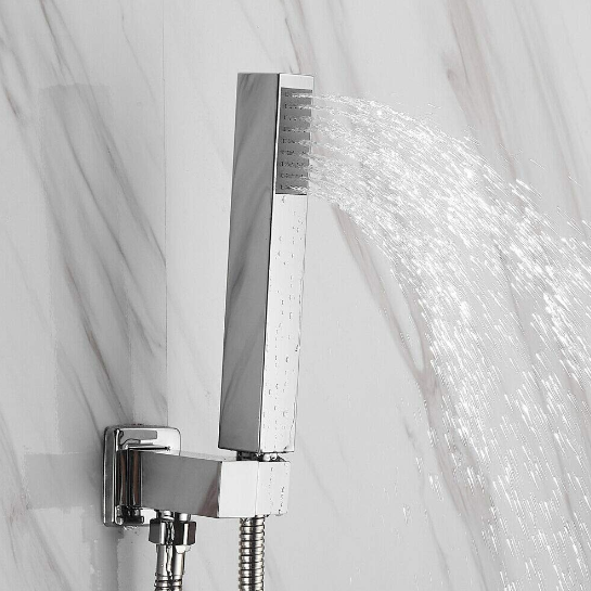CNCEST Dusch Armatur Duschset Wandmontage Regendusche Brause Bad Duschsystem für Chrom G1/2