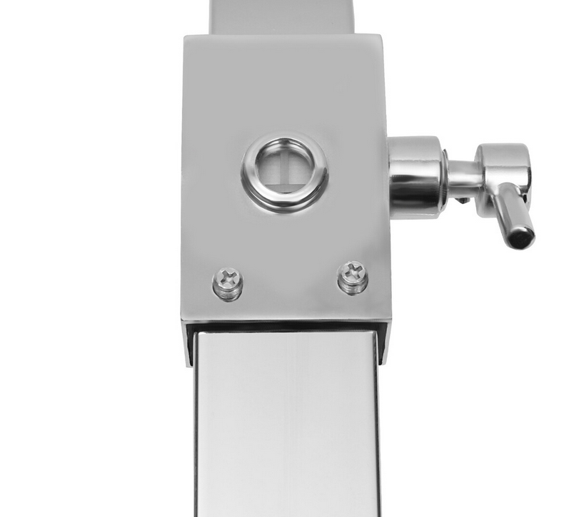 Duschset mit Thermostat Duscharmatur Duschsystem Regendusche 30cm Handbrause mit 3-Strahlarten Regenwalddusche