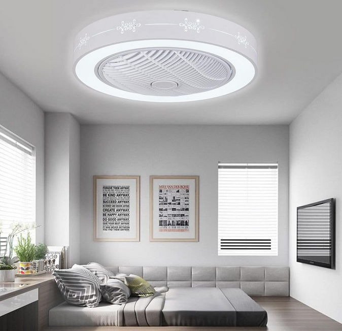 23 Zoll LED Deckenventilator mit Beleuchtung und Fernbedienung