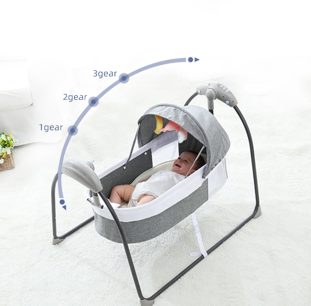 Elektrische Babywippe mit Fernbedienung Automatik Babybett