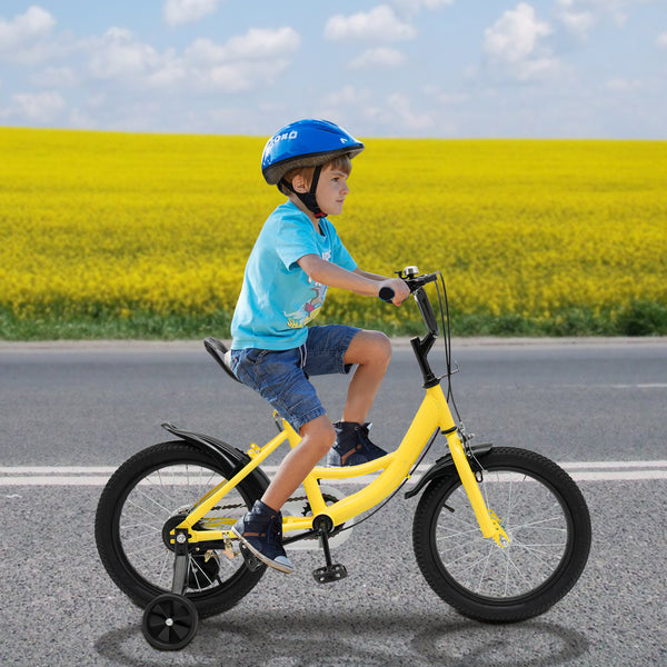 16 Zoll Kinderfahrrad Mädchenfahrrad & Jungenfahrrad Kinderrad Spielrad mit Stützräder