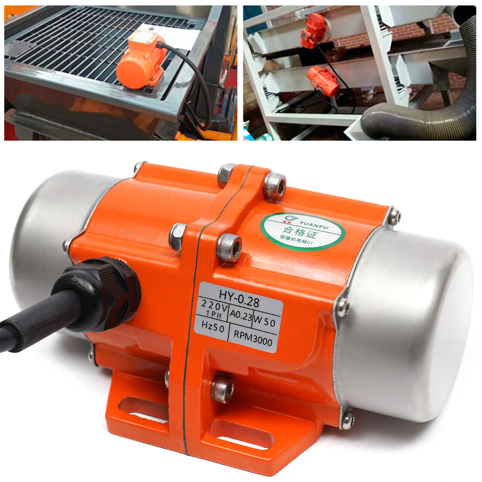 40/50/100W 1-phase Asynchronous Vibrationmotor Vibrator Motor Feuchtigkeitsfeste