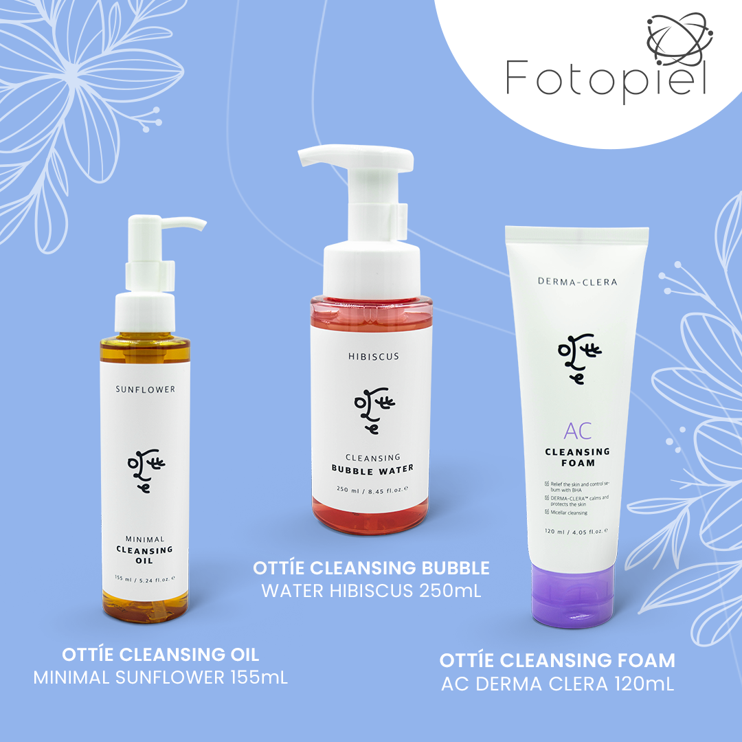 Limpiadores a base acuosa (Ottie cleansing oil, ottie cleansing bubble, ottie cleansing foam)