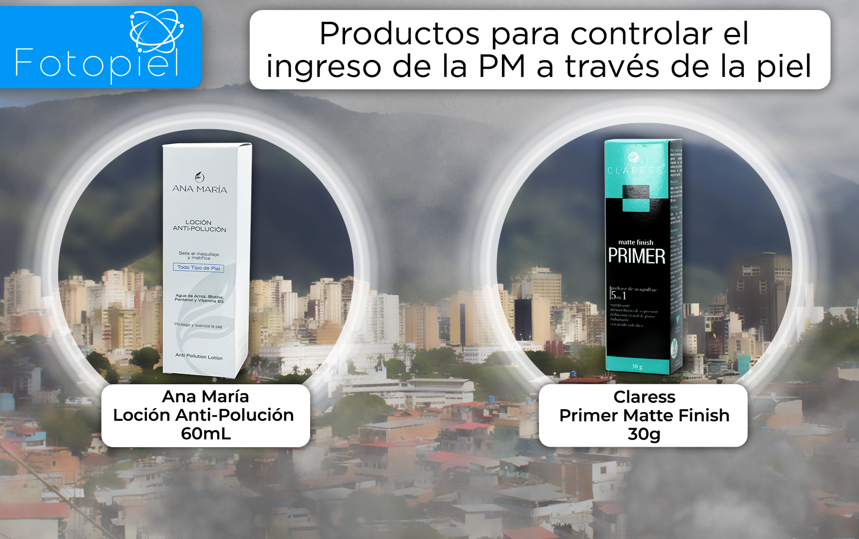 Productos para controlar el ingreso de la PM a través de la piel