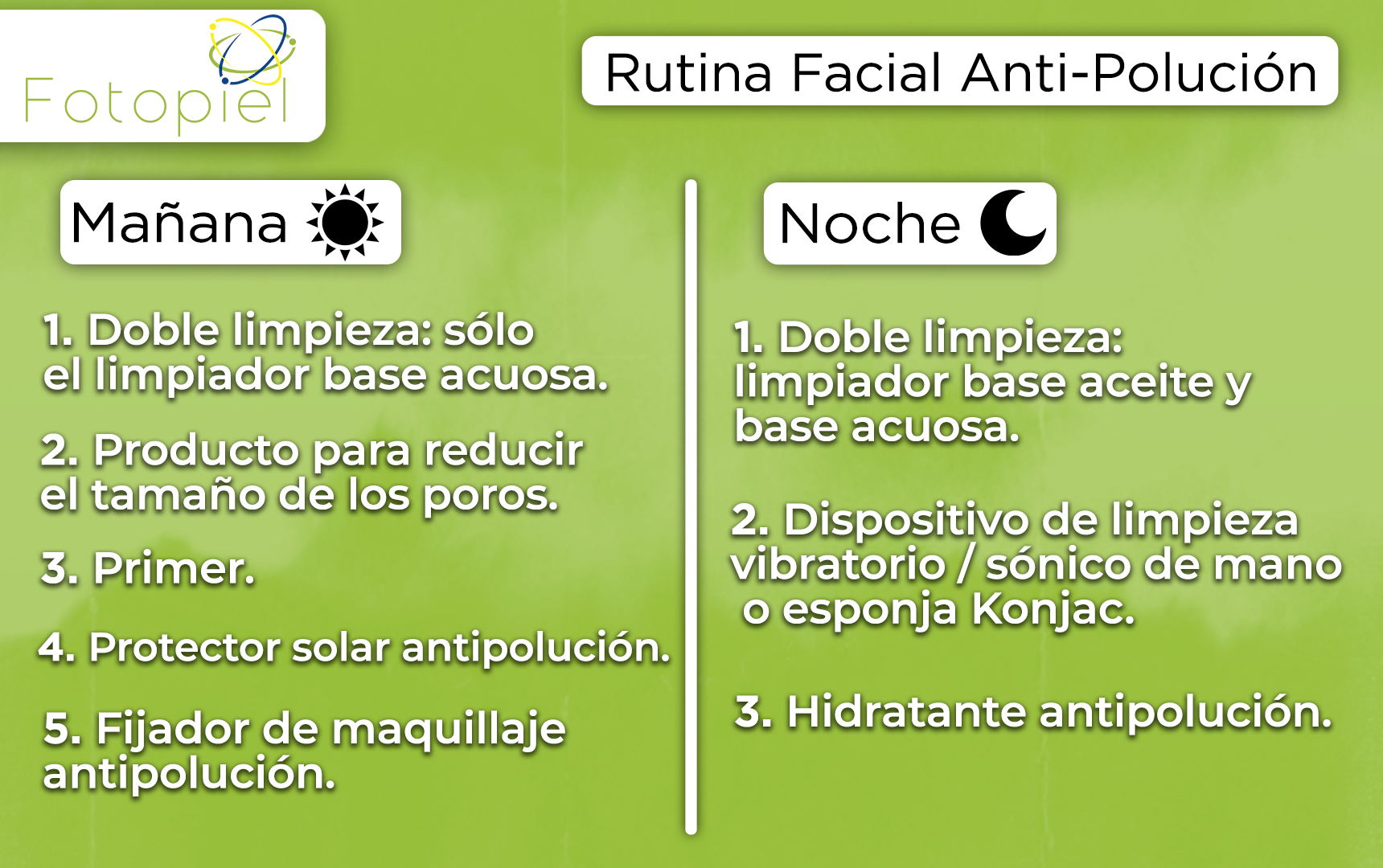 Rutina facial anti-polución