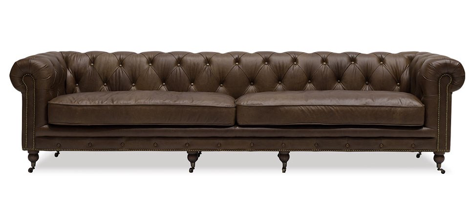 Ultimate Leather Luxury Sofa / Lounge Stanhope Chesterfield 4 Seater ...