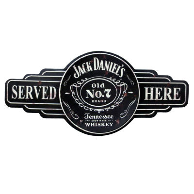 Jack Daniels Large Rustic Embossed Metal Wall Art Man Cave Sign – Home ...