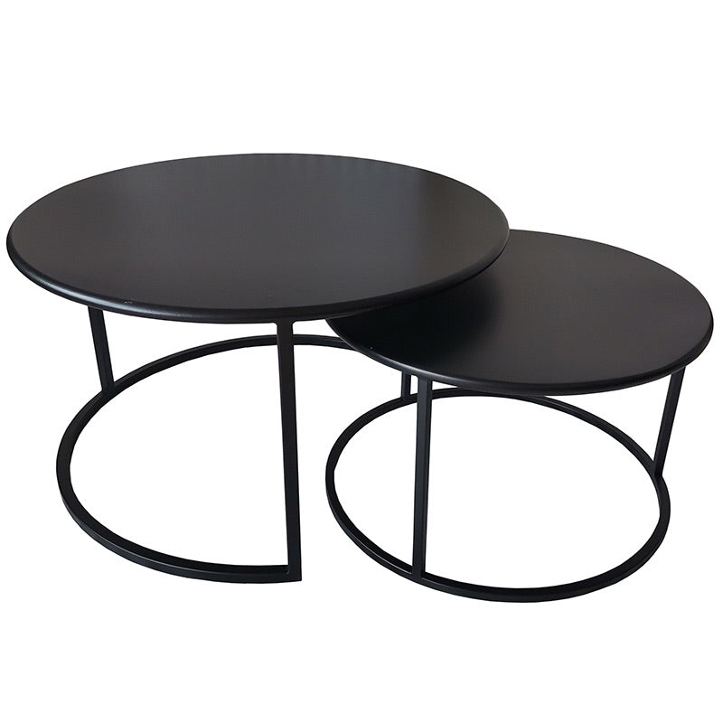 Trang Modern Abstract Iron Nesting Coffee Tables Set Home Of Temptations Interior Design Furniture Decor Gifts