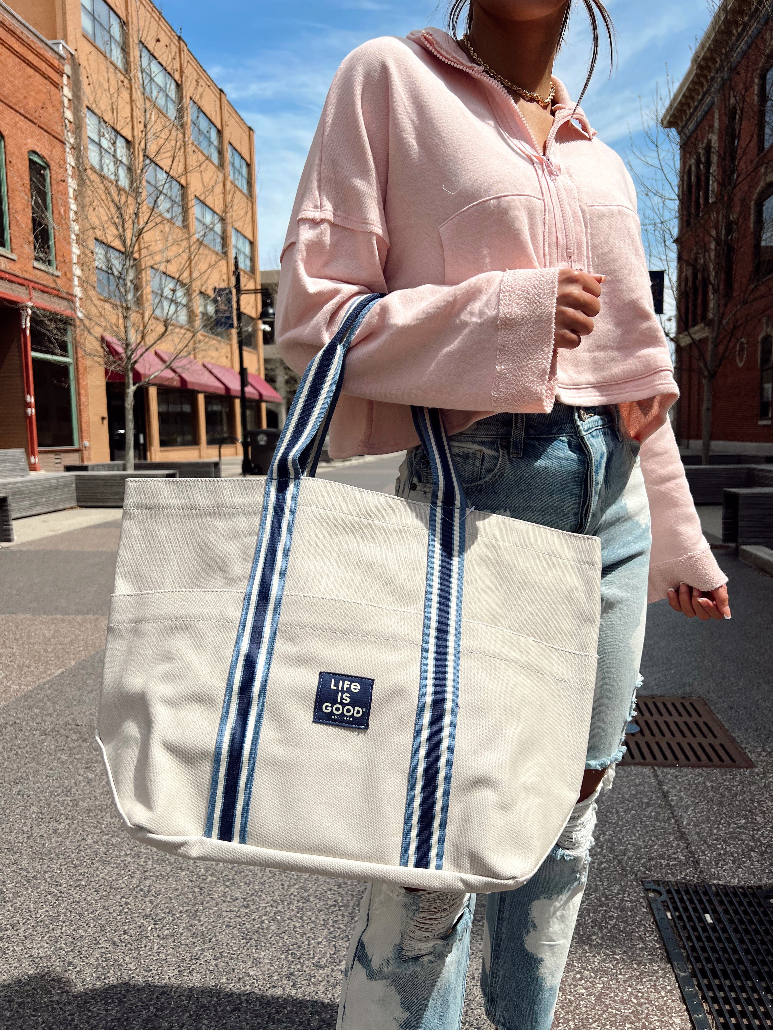 Life Is Good On-The-Go Tote Bone