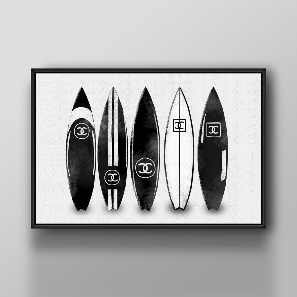 Chanel Inspired Decorative Surfboard Coastal Beach House Decor and Art by  Tiki Soul Surfboards
