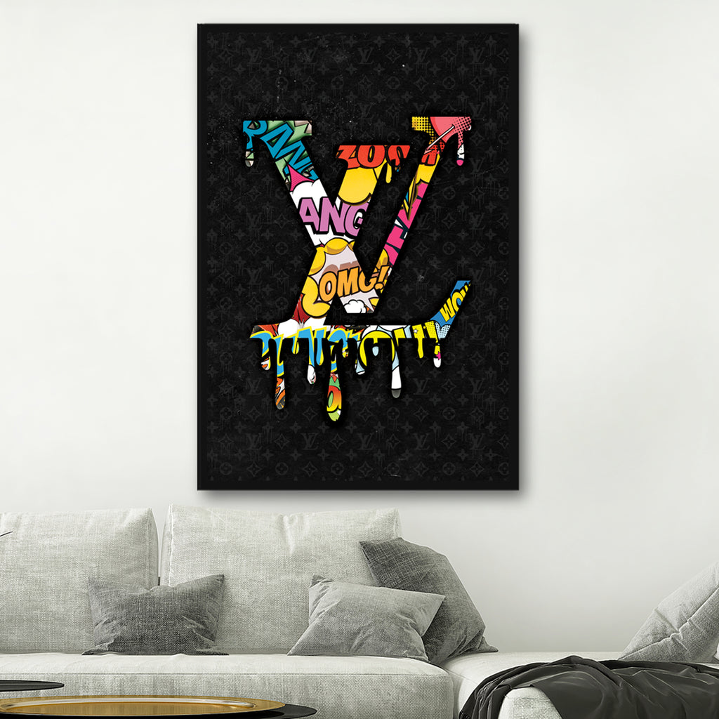 FINDEMO Louis Vuitton Paint Drip Canvas Art Poster and Wall Art Picture  Print Modern Family Bedroom Decor Posters 400 Unframed1216inch   Amazonin Home  Kitchen
