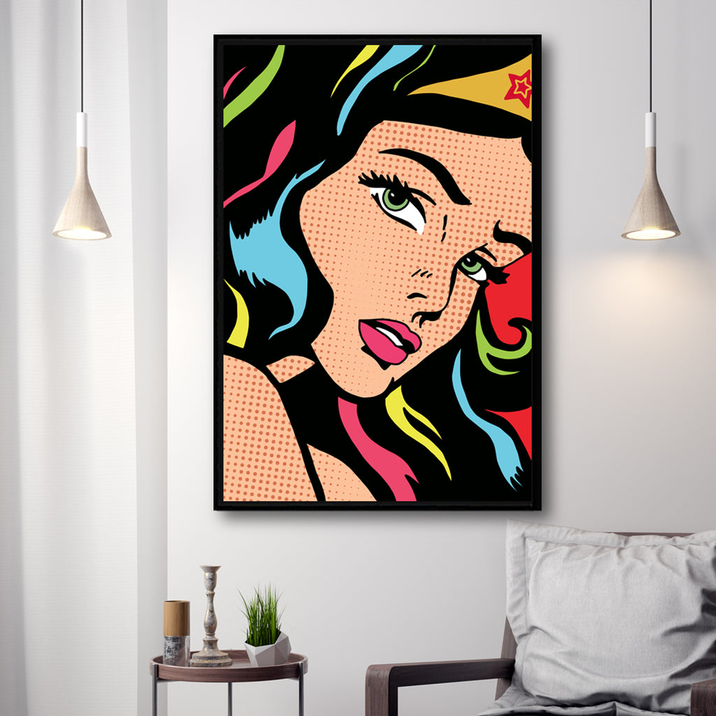 Wonder Woman Pop Art Canvas | Splash of Arts Art Splash