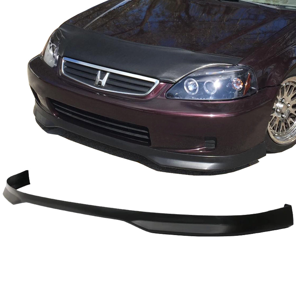 GT-Speed] 2 x Combo - GV Style PU Front Bumper Lip + FD Side Skirts,