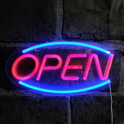 Open Neon Sign
