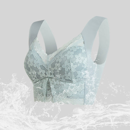 Lace anti-exposure seamless bra