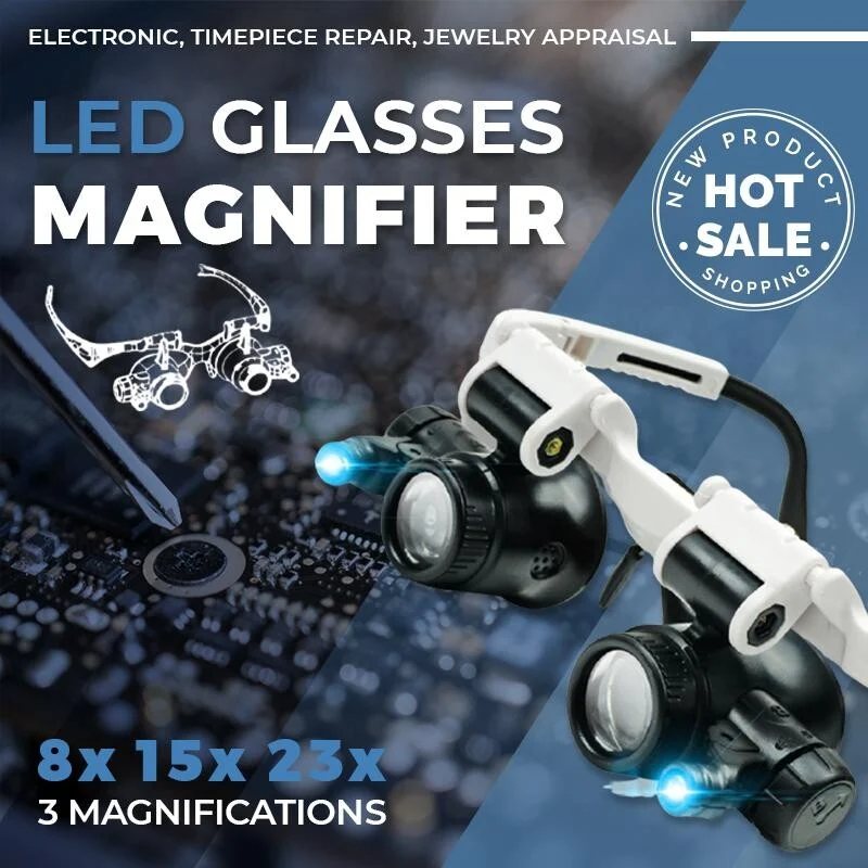 Dotmalls LED Glasses Magnifier, Dotmalls