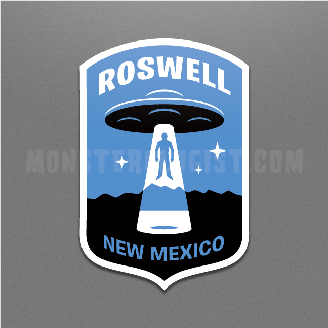 Roswell, New Mexico Travel Patch  Madam Clutterbucket's Neurodiverse  Universe