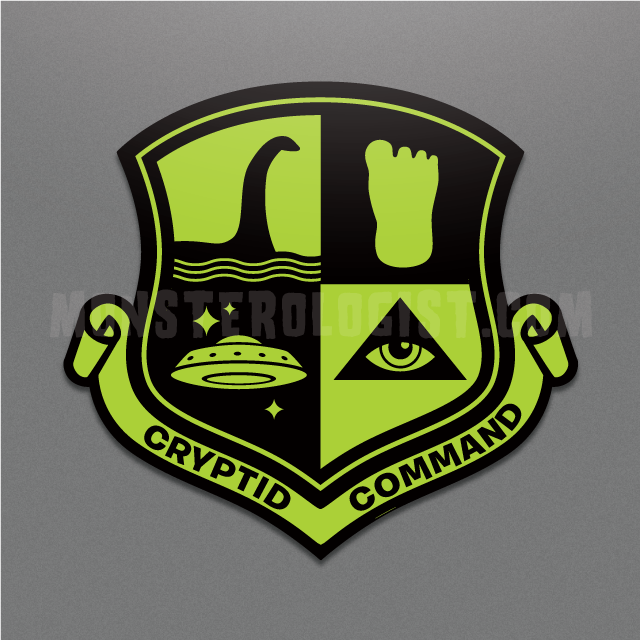Cryptid Command Military Insignia Cryptozoology Sticker
