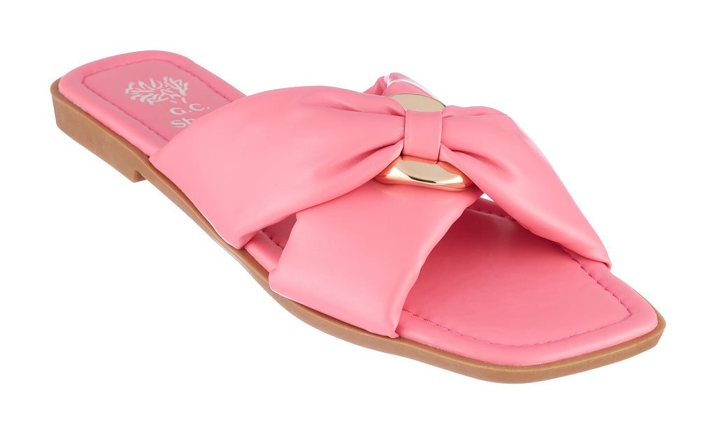 Holly Rose Gold Footbed Sandals – GC Shoes