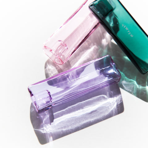 3 Solo Pipes by Yew Yew: teal, purple + pink