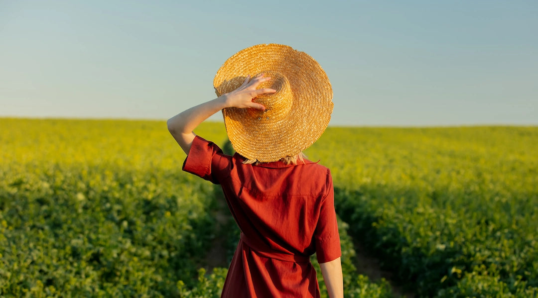 Modèle de chapeau en paille