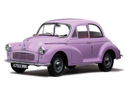 1960　モーリス　ミニ　1000　サルーン　紫  /サンスター 1/18 ミニカー