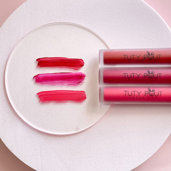 TUTY POUT Cosmetics - vegan & crueltyfree longlasting matte liquid lipstick (sassy)
