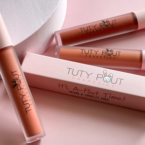 Tuty Pout Cosmetics - Vegan & Cruelty-free Soft Matte Liquid Lipstick (bare series)