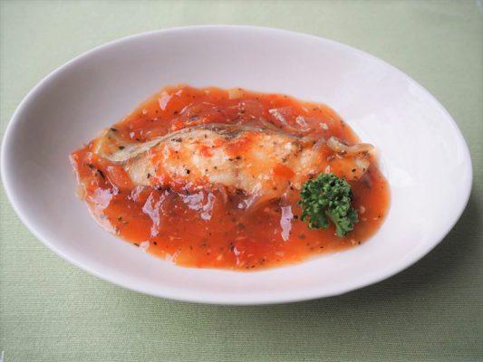 シルバートマト煮のレシピ 料理 作り方 骨取り魚 骨なし魚のオカフーズ Okafoods Onlineshop