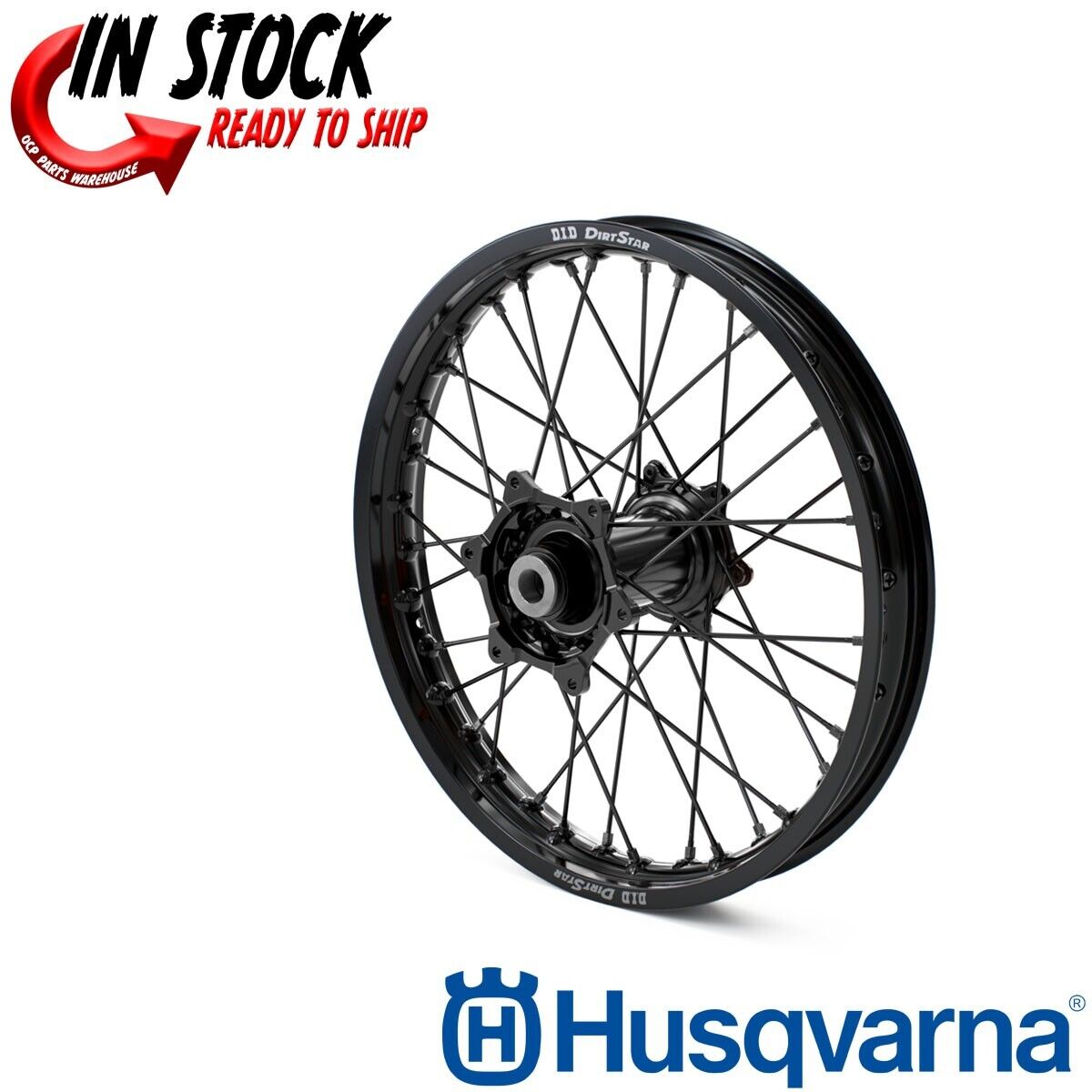 Husqvarna GAS GAS FACTORY REAR WHEEL 2.15X18" Black/Anodized Black DID Dirtstar