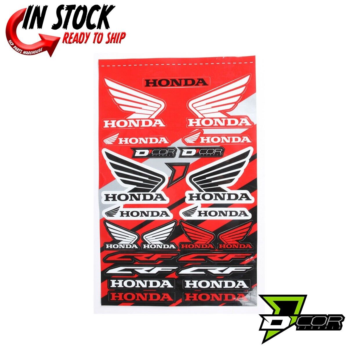 D'COR Decal Sticker Sheet Honda 2.0 CR CRF 125 250R 450R