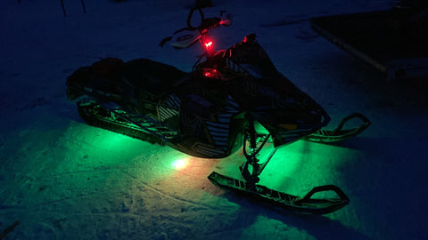 Green LED Under glow LED Install on 2011 Skidoo