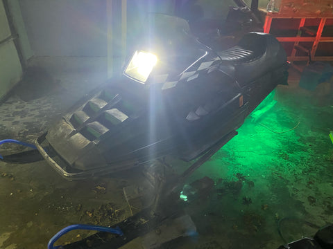 1995 Polaris XLT Green Underglow Installation LED