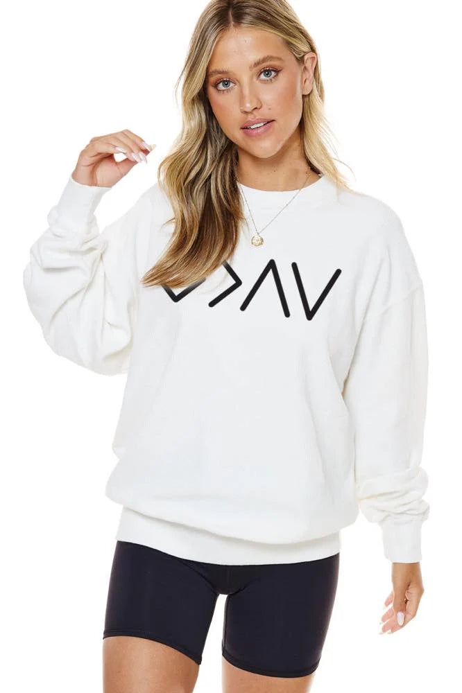 God is Greater Than the Highs and Lows Crewneck