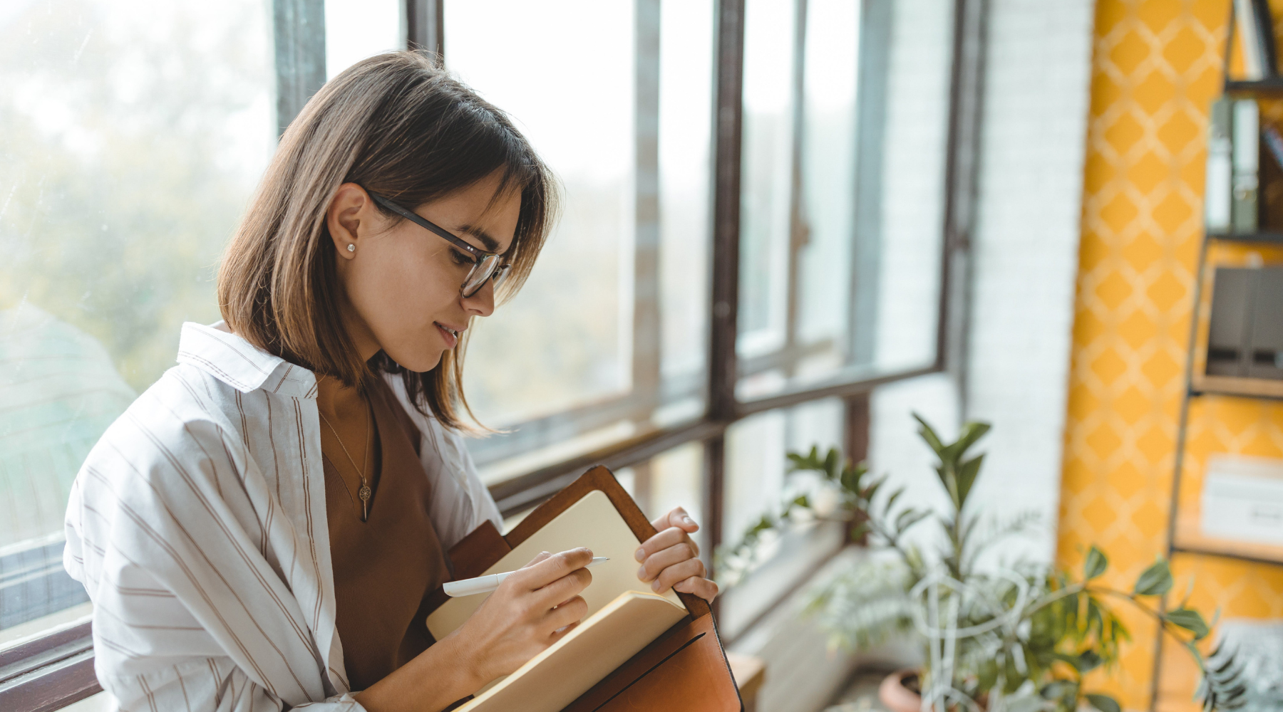 woman writing in a journal, pregnancy diary, young woman writing, diary