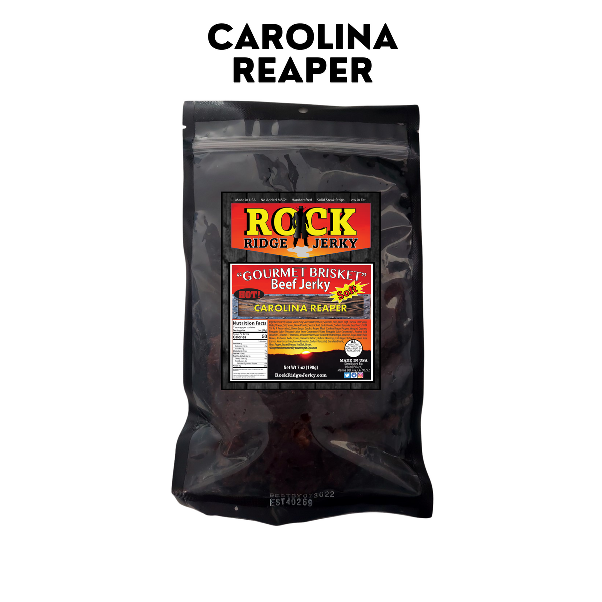 CAROLINA REAPER brisket beef jerky