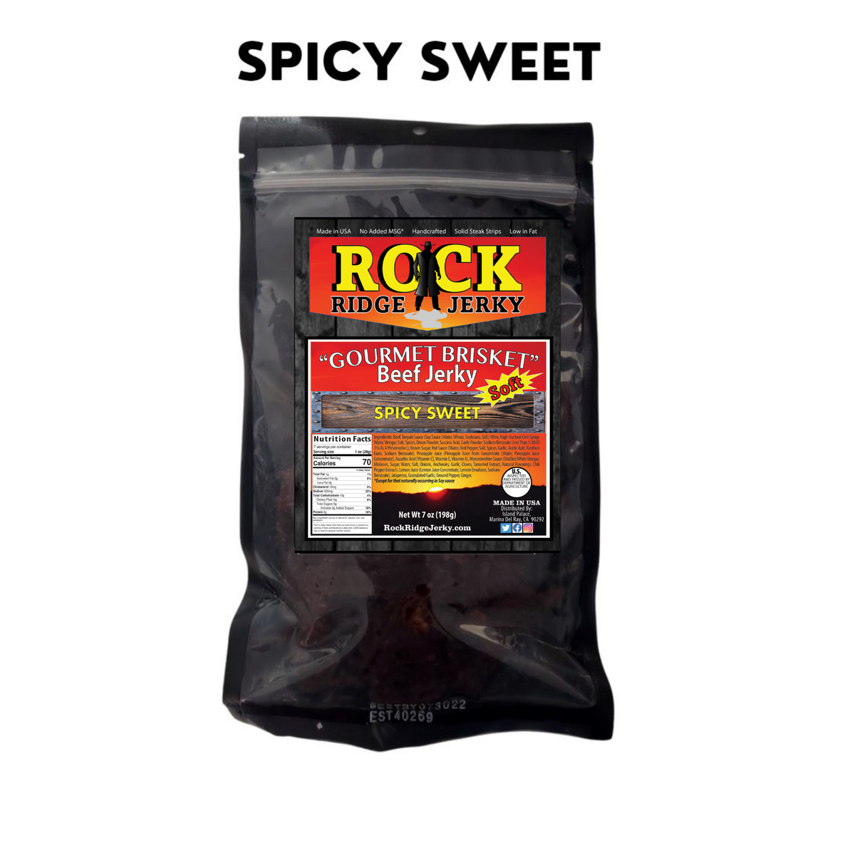 SPICY SWEET brisket beef jerky