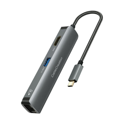 Multi-Port USB-C Adapter, Black Mobile Accessories - EE