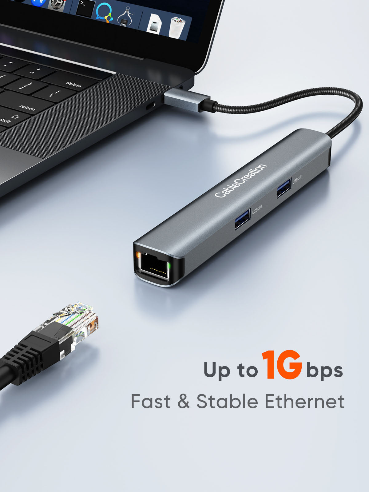 foto Ondoorzichtig Ochtend 6 in 1 Multi USB C Adapter With Ethernet | CableCreation