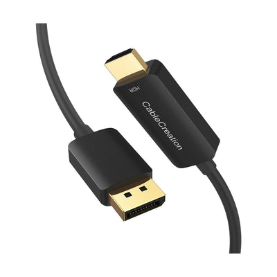 CableCreation 4K HDMI to DisplayPort Adapter with USB Power 3FT, 4K X  2K@30Hz HDMI Male to DP Female Cable Compatible with Xbox One/PS4/PS5/NS
