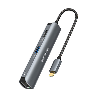 HDMI-C to HDMI Hub 4K@60Hz Adapter USB 3.0 x 2 + USB-C PD 3.0 (100W) -  Thunderbolt 3, Extend Display