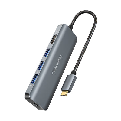 HUB Adaptador USB C 6 en 1 tipo C Dongle USB C multipuerto