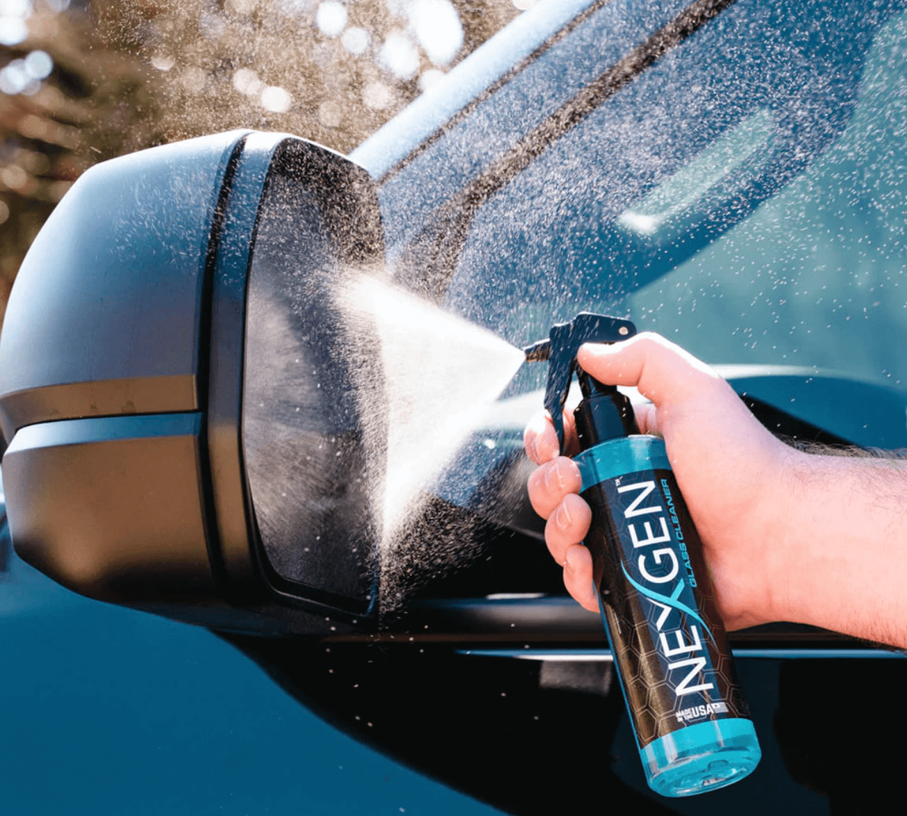 clean the glass with nexgen glass cleaner