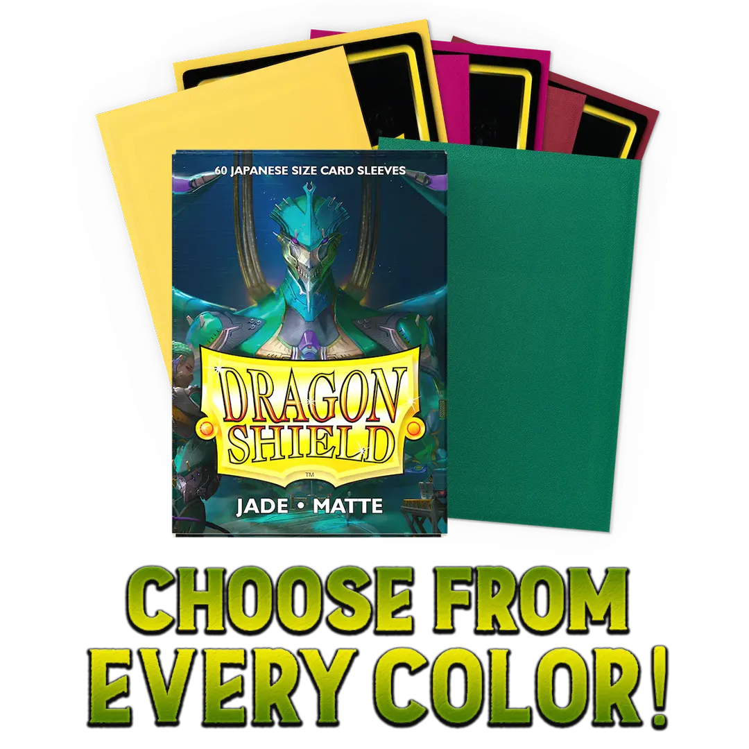 Dragon Shield Game Sleeves Matte 60Ct Pack [Japanese Size]