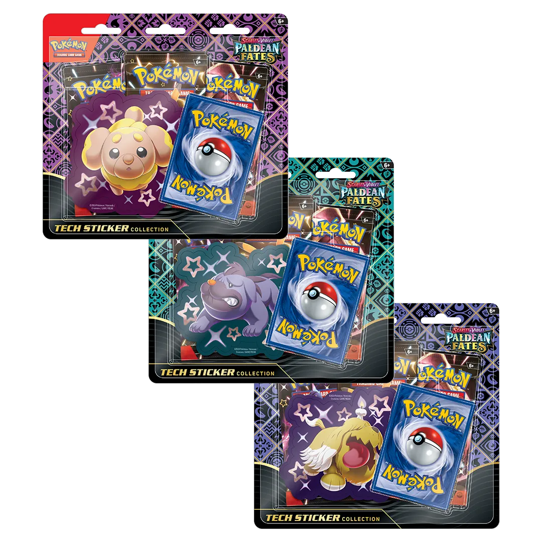 Scarlet & Violet: Paldean Fates - Tech Sticker Collection [Set of 3]