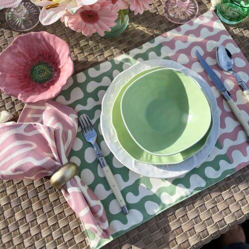 Set a Pretty Table Placemats Using Soft and Stable by Annie's Pattern  #PBA184