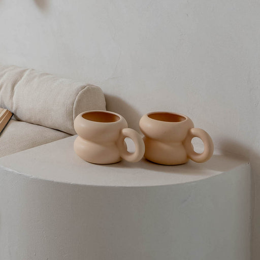 Set de 4 tasses a cafe en porcelaine poetique MUGP17Q01