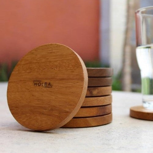 Teak Wood Coasters - 4 pack at  – Soapstone