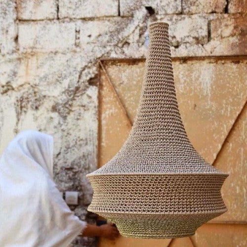 Wahad Crochet Pendant Lamp - Small – Hamimi